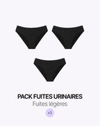 Pack Trio Culotte Noire Fuite Urinaire