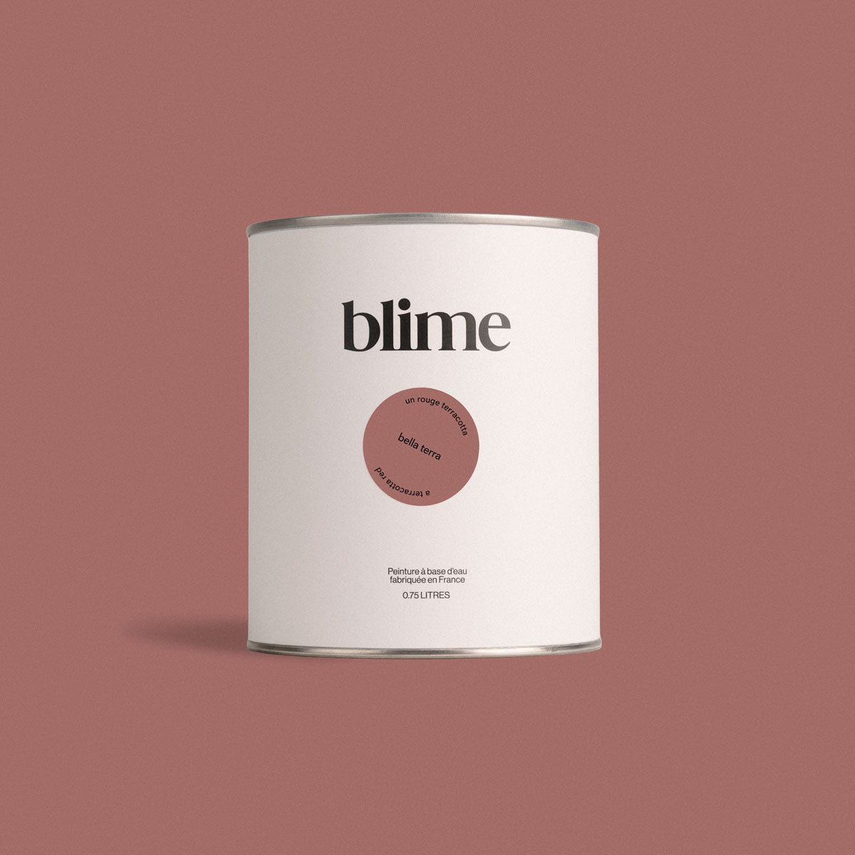 Pot de peinture 0,75L Bella terra - teinte terracotta rouge