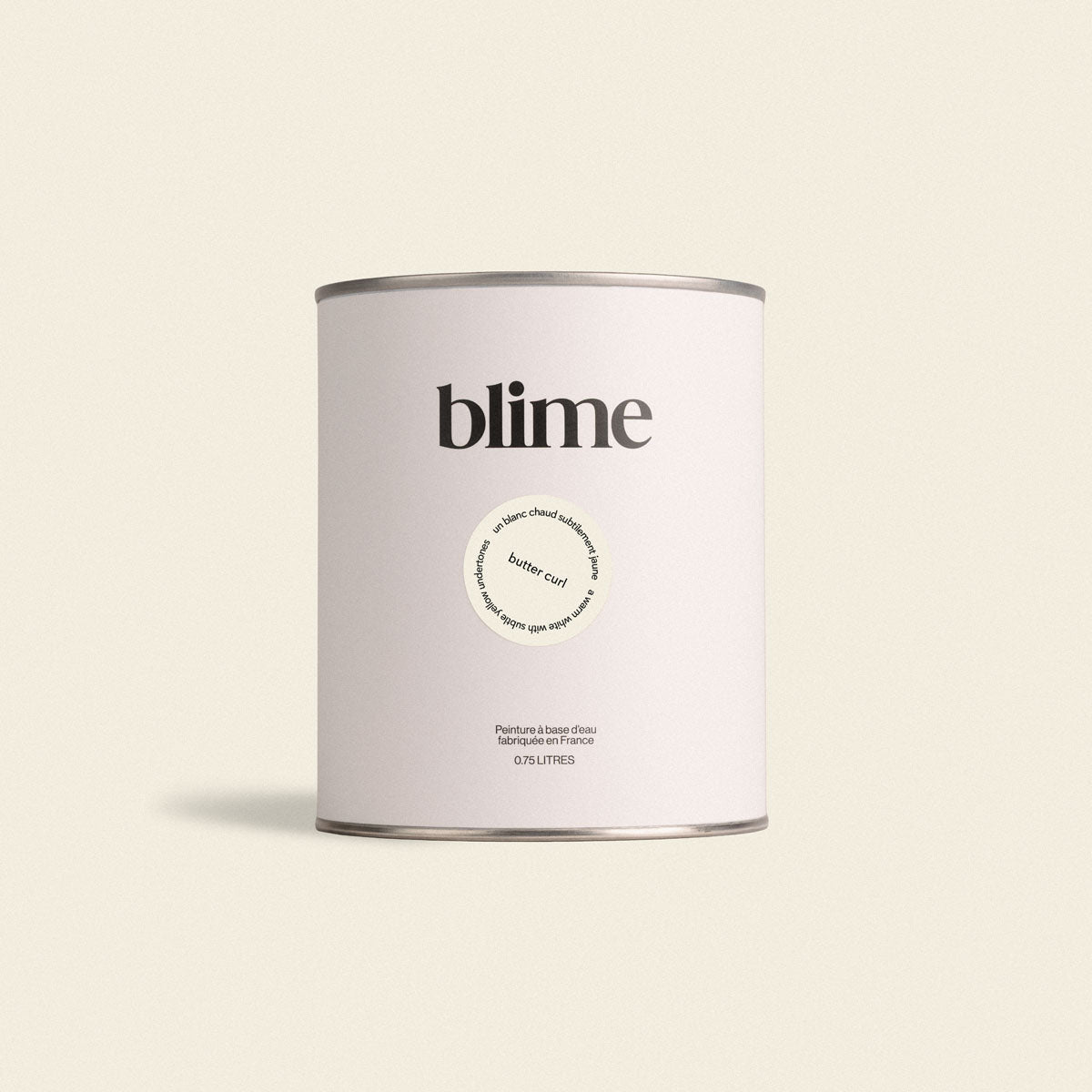 Pot de peinture 0,75L Butter curl - teinte blanc jaune