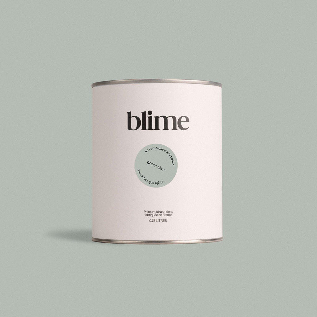 Pot de peinture 0,75L Green clay - teinte vert de gris clair