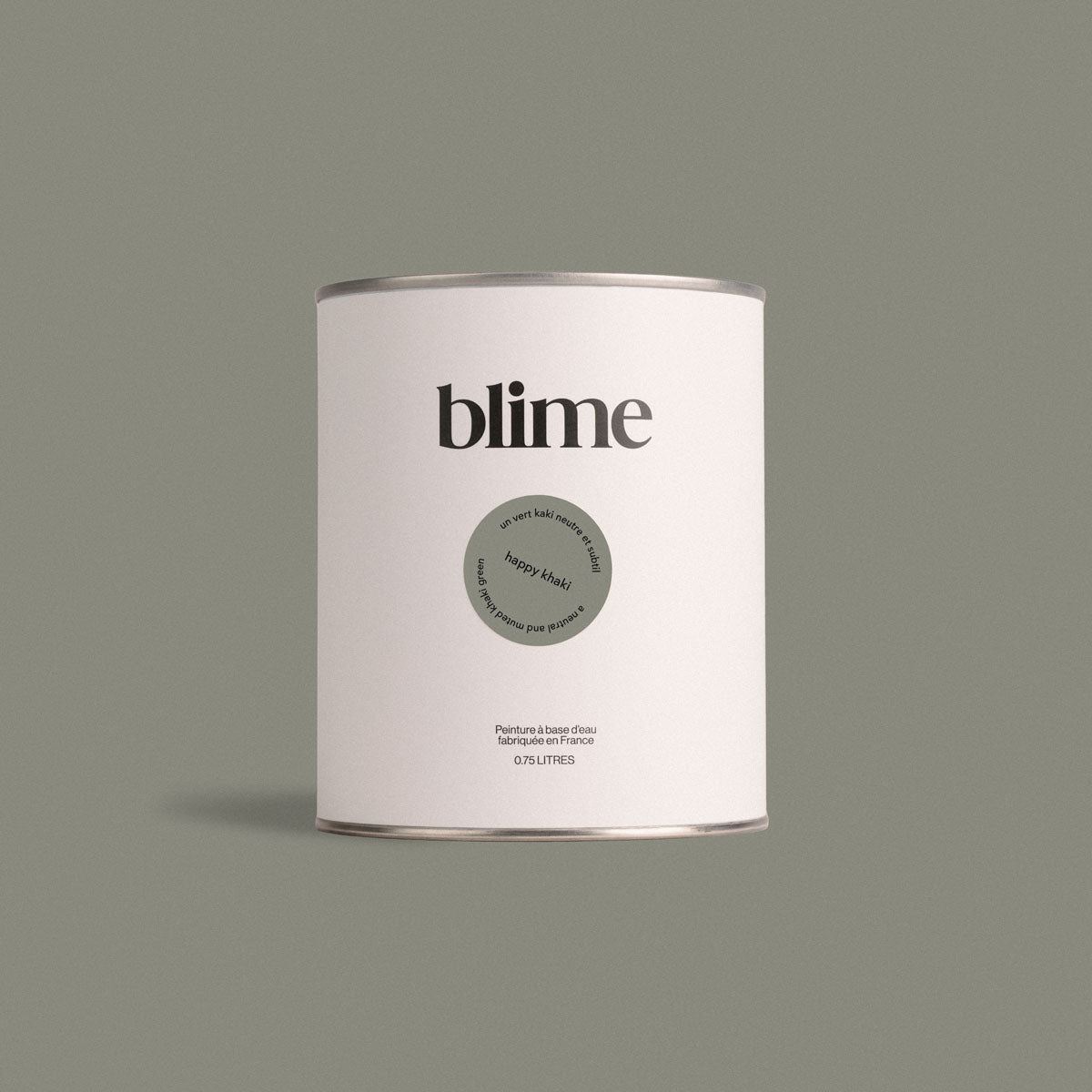 Pot de peinture 0,75L Happy khaki - teinte kaki gris