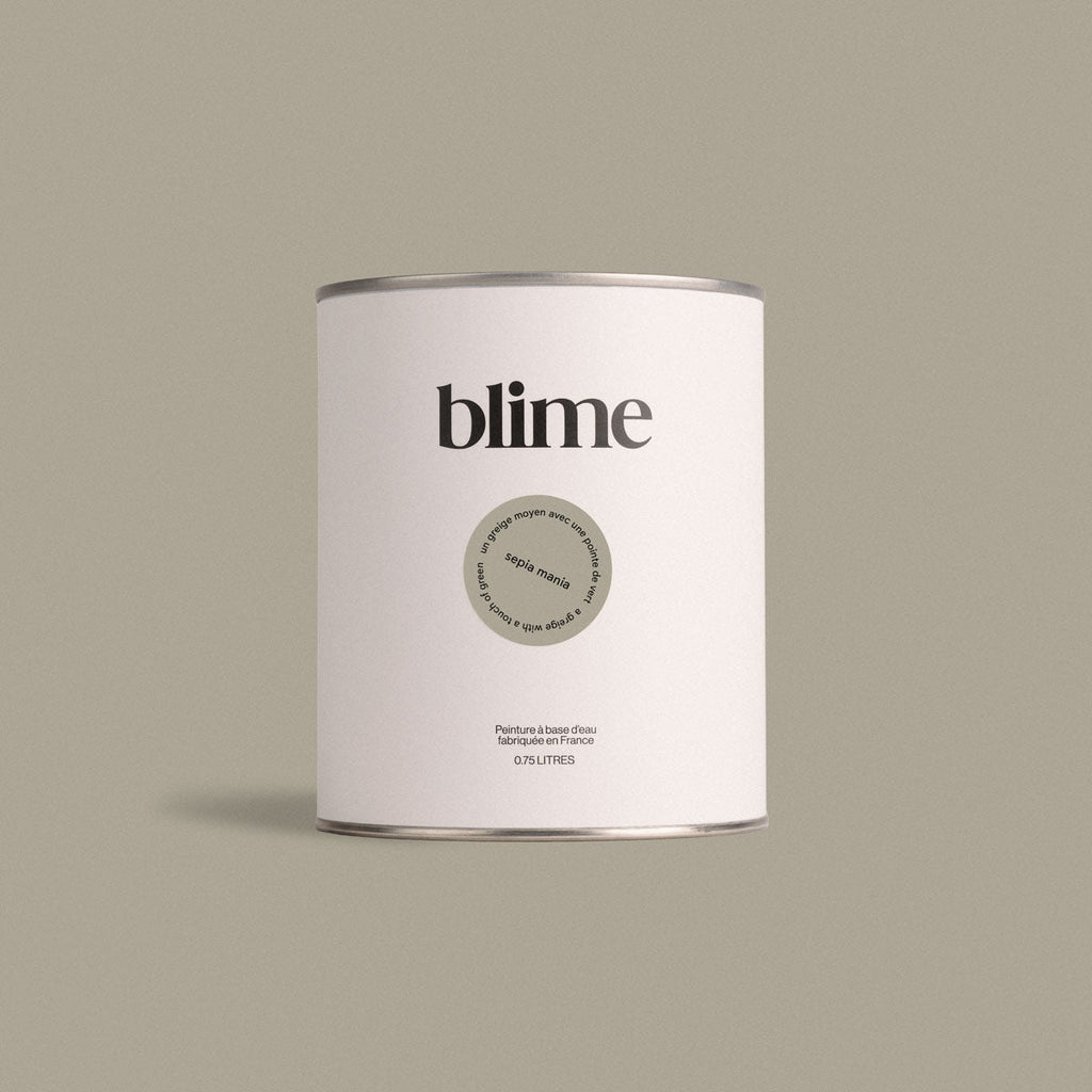 Pot de peinture 0,75L Sepia mania - teinte gris vert