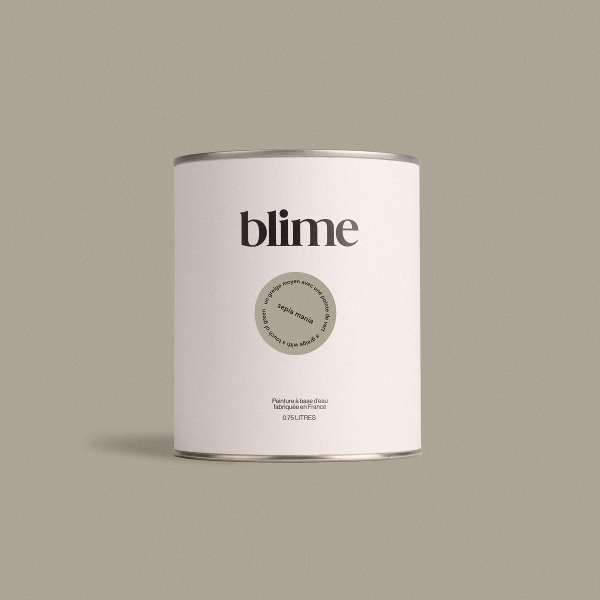 Pot de peinture 0,75L Sepia mania - teinte gris vert