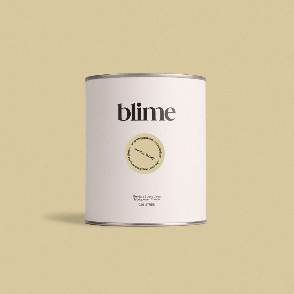 Pot de peinture 0,75L Sunday jersay - teinte vert jaune claire