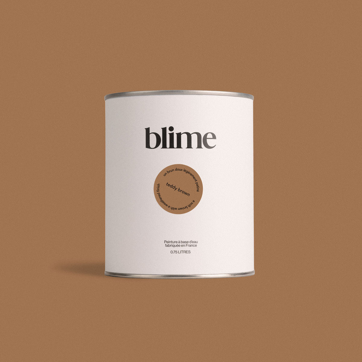 Pot de peinture 0,75L Teddy brown - teinte brun caramel