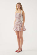 Robe Courte Smockée Pada - Rose