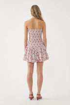 Robe Courte Smockée Pada - Rose