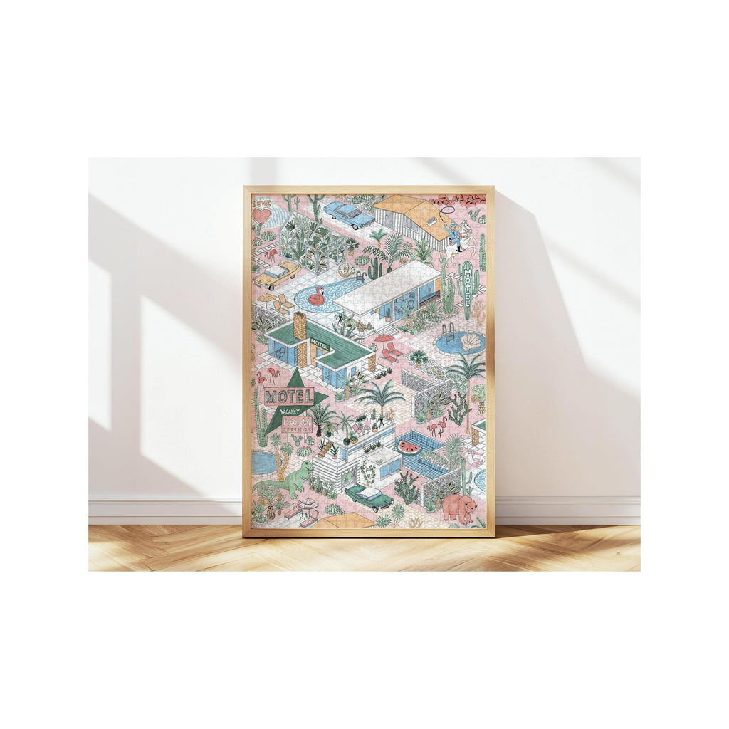 Puzzle Palm Springs Par Jacqueline Colley - 1000 Pièces