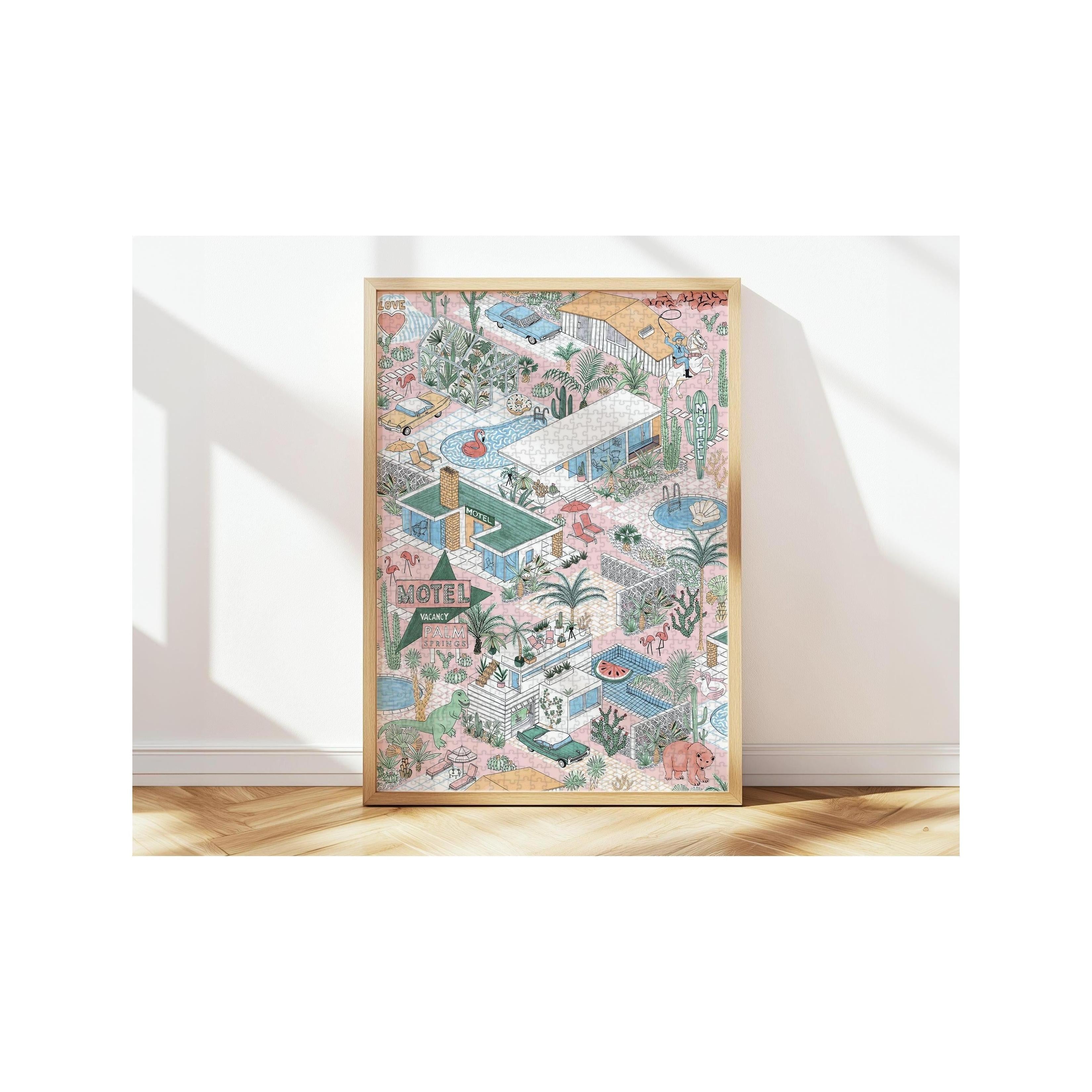 Puzzle Palm Springs Par Jacqueline Colley - 1000 Pièces