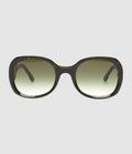 Rendel Paris - Lunettes De Soleil Pamela Dark Tortoise Gradient Green - Femme