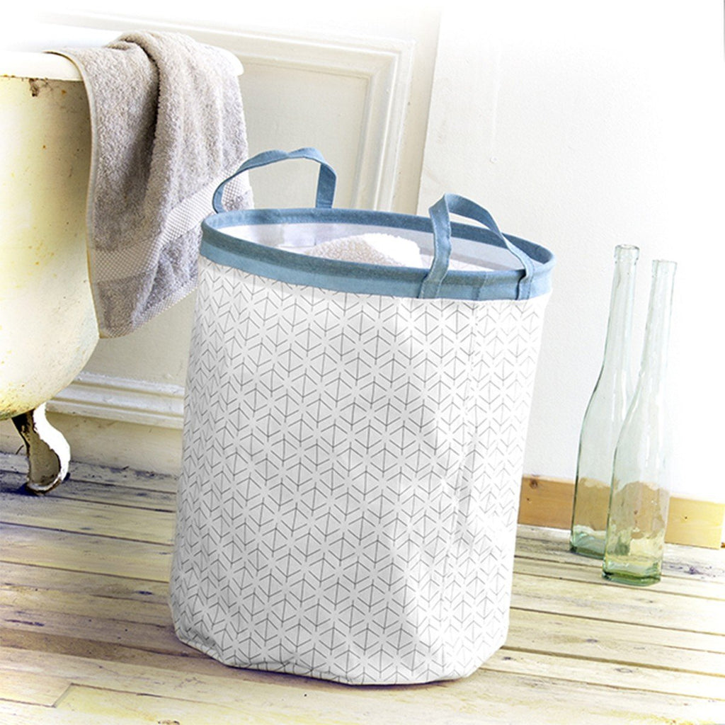 Panier Haut 2 Poignées - Hauteur 48cm - Blanc
