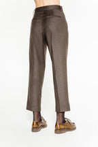 Pantalon Anatole - Marron A Rayures BAS Margaux Lonnberg