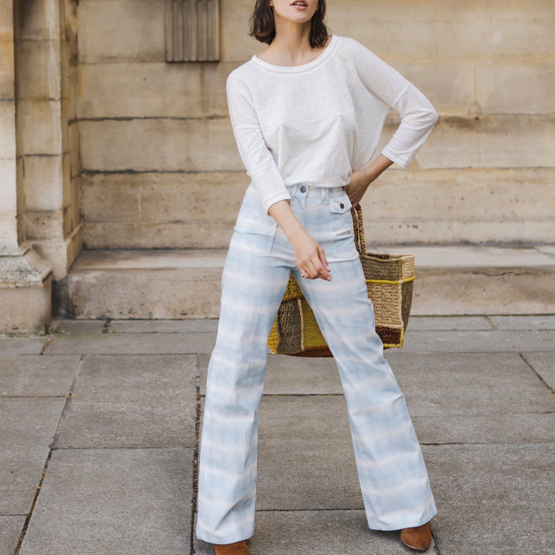 Pantalon Anna - Bleu Ciel Pantalons Gerard Darel