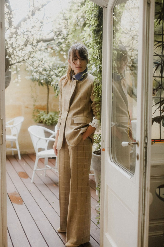 Pantalon Arielle - Chevrons - Plume Paris - The Bradery