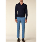 Pantalon Chino - Bleu Persan Pantalons De Fursac