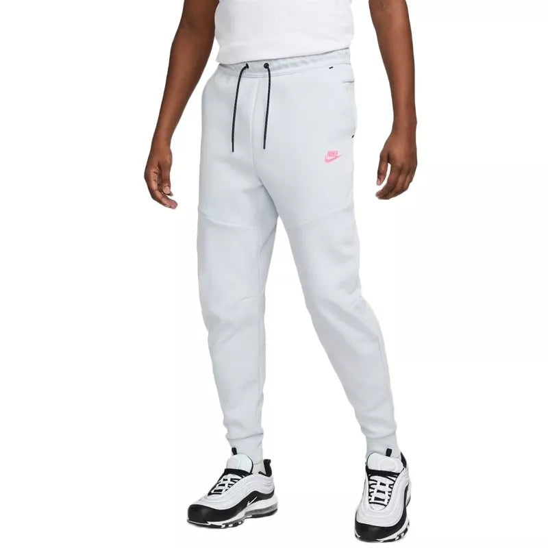 Pantalon De Survêtement Tech Fleece - Gris Et Blanc