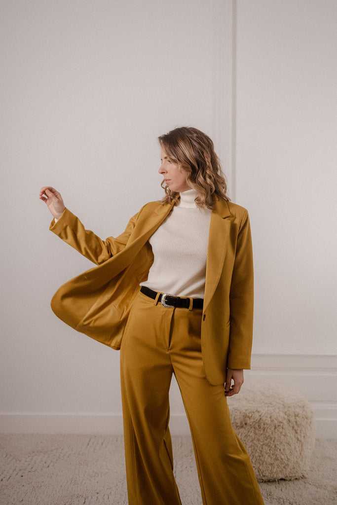 Pantalon Denis - Moutarde - Plume Paris - The Bradery