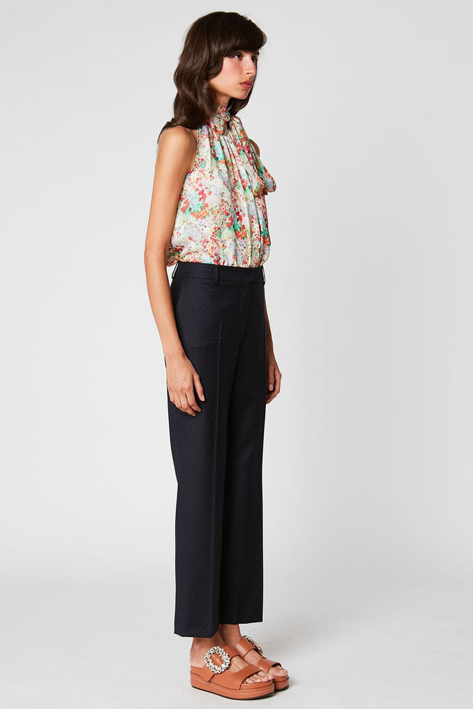 Pantalon Droit En Laine Jacquard À Pois - Paul & Joe - Paul & Joe* - The Bradery