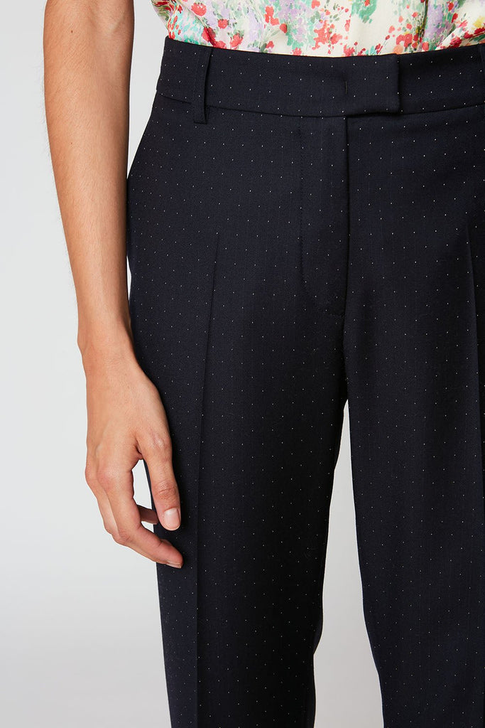 Pantalon Droit En Laine Jacquard À Pois - Paul & Joe - Paul & Joe* - The Bradery