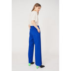 Pantalon Gabardine De Laine - Indigo
