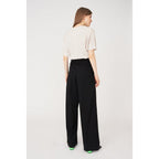 Pantalon Gabardine De Laine - Noir