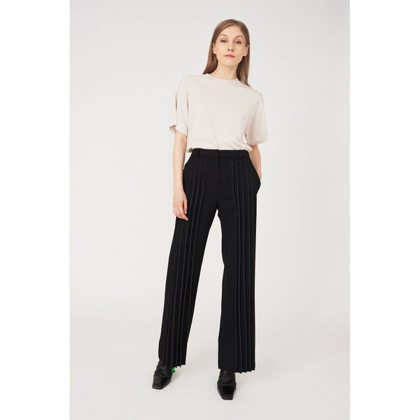 Pantalon Gabardine De Laine - Noir