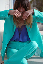Pantalon Goya Opal - Vert D'Eau - Plume Paris - The Bradery