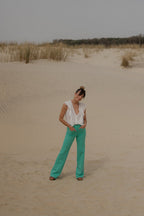 Pantalon Goya Opal - Vert D'Eau - Plume Paris - The Bradery