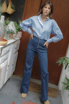 Pantalon Gus Jean - Bleu - Plume Paris - The Bradery