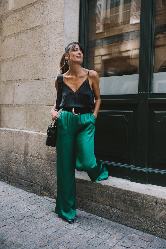 Pantalon Jacob - Green - Plume Paris - The Bradery