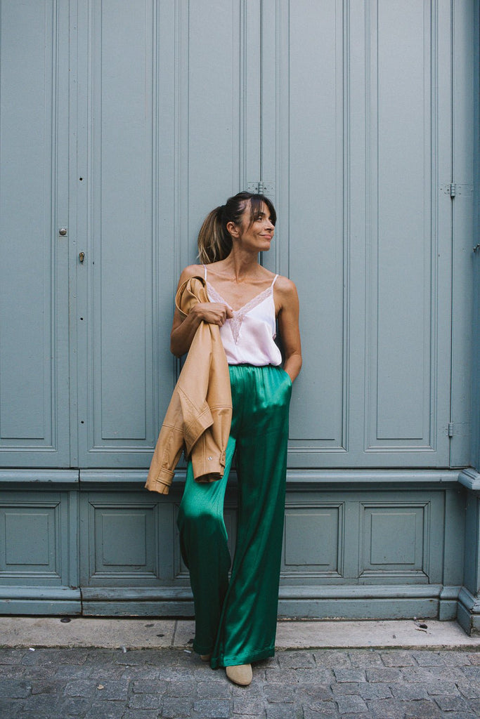 Pantalon Jacob - Green - Plume Paris - The Bradery