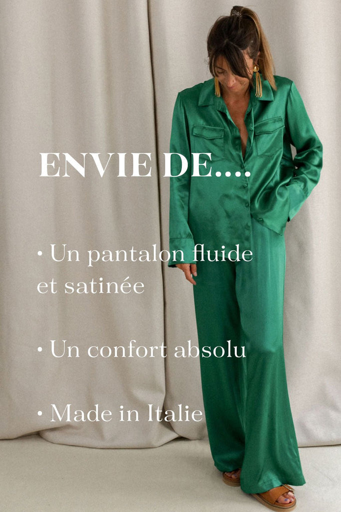 Pantalon Jacob - Green - Plume Paris - The Bradery