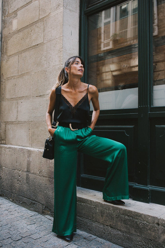 Pantalon Jacob - Green - Plume Paris - The Bradery
