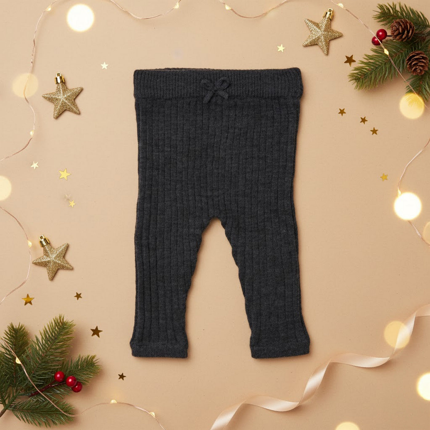 Pantalon Leandre Gris Chiné 100% Laine - Bébé