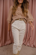 Pantalon Liza - Blanc - Plume Paris - The Bradery