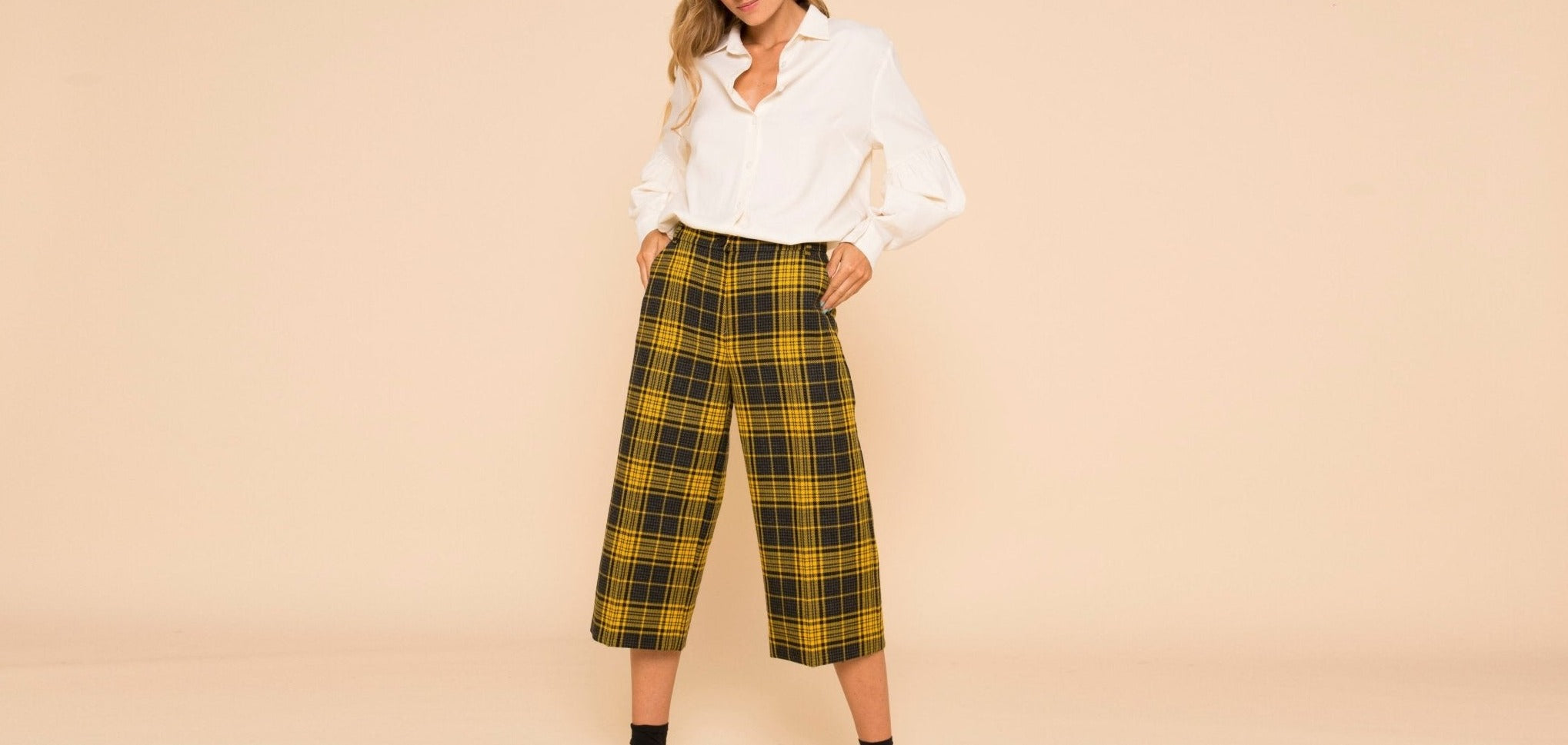 Pantalon Marceau Fiova - Jaune - Modetrotter - The Bradery