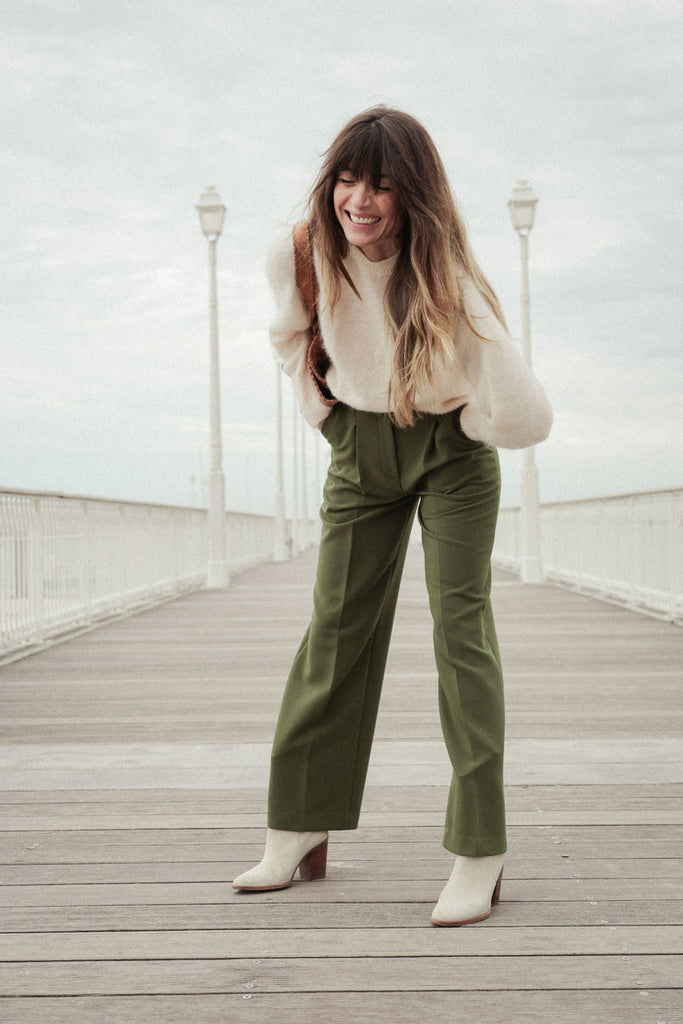 Pantalon Nick - Kaki - Plume Paris - The Bradery