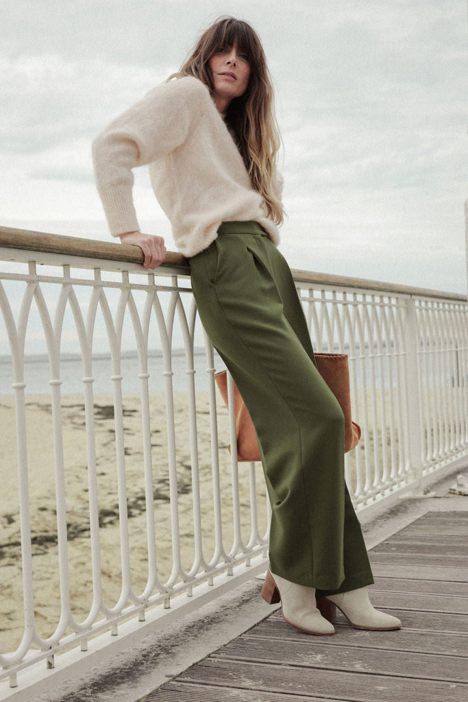 Pantalon Nick - Kaki - Plume Paris - The Bradery
