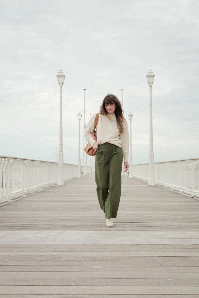 Pantalon Nick - Kaki - Plume Paris - The Bradery