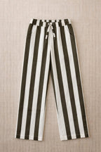 Pantalon Paul Maxi Rayures - Garçon - Olive & White