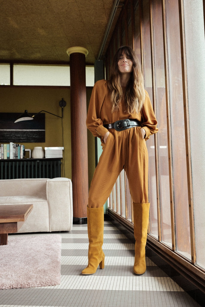 Pantalon Sarouel Ritou - Ocre - Plume Paris - The Bradery