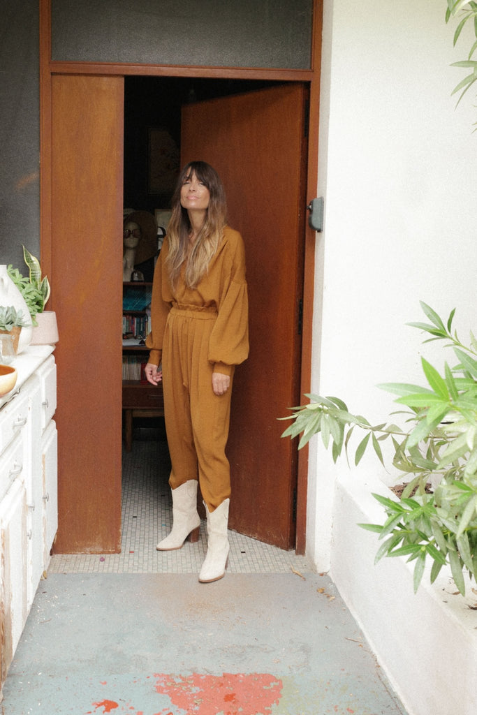 Pantalon Sarouel Ritou - Ocre - Plume Paris - The Bradery