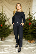 Pantalon Sib - Damassé Jet Black - Femme