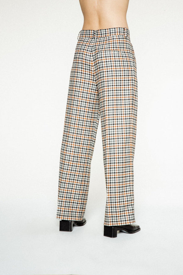 Pantalon Will - Blanc Cassé Check BAS Margaux Lonnberg