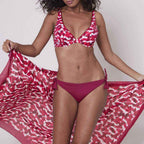 Paréo Sonia - Fuschia Tiaré - Bain - Simone Pérèle - The Bradery