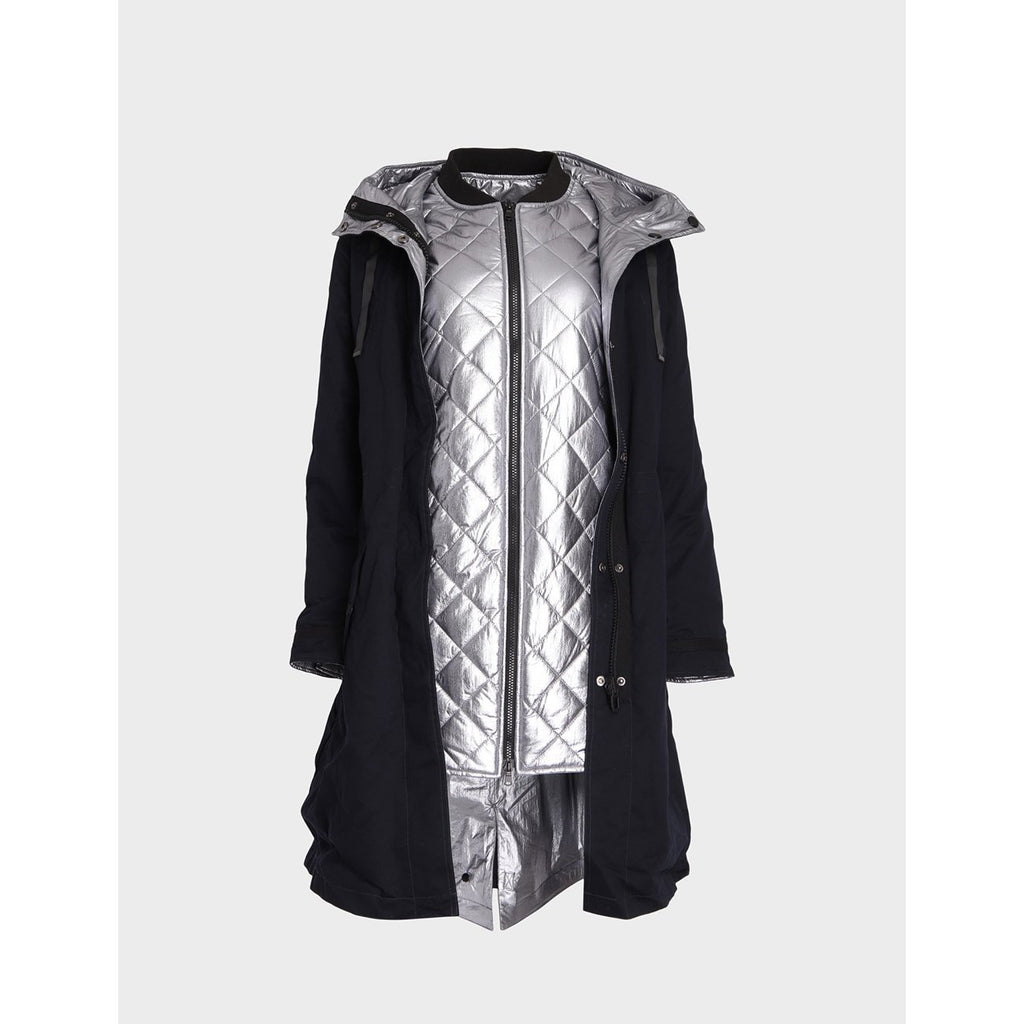 Parka 4-En-1 Longue Eva - Gun Metal - Femme - Femme - Dualist - The Bradery