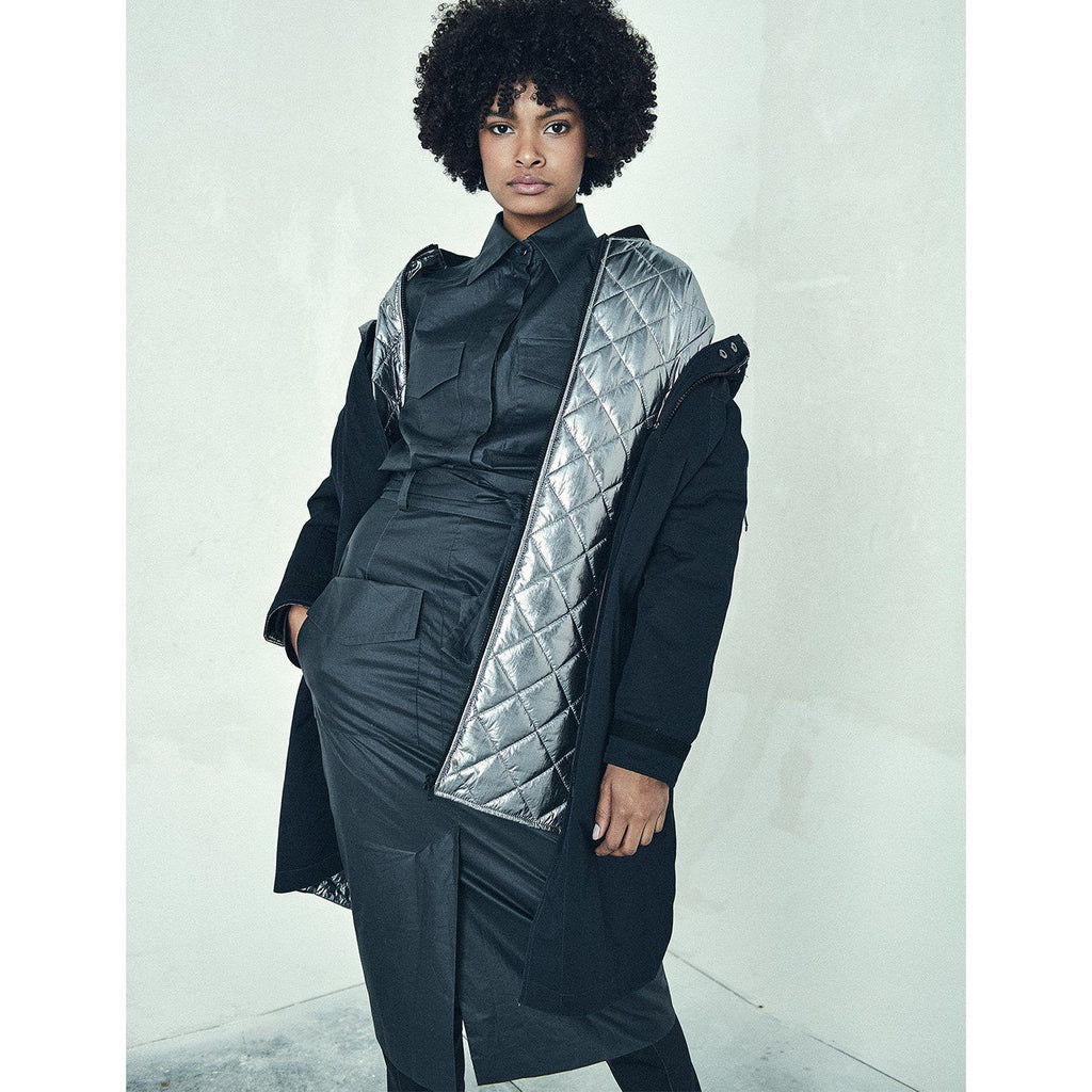 Parka 4-En-1 Longue Eva - Gun Metal - Femme - Femme - Dualist - The Bradery