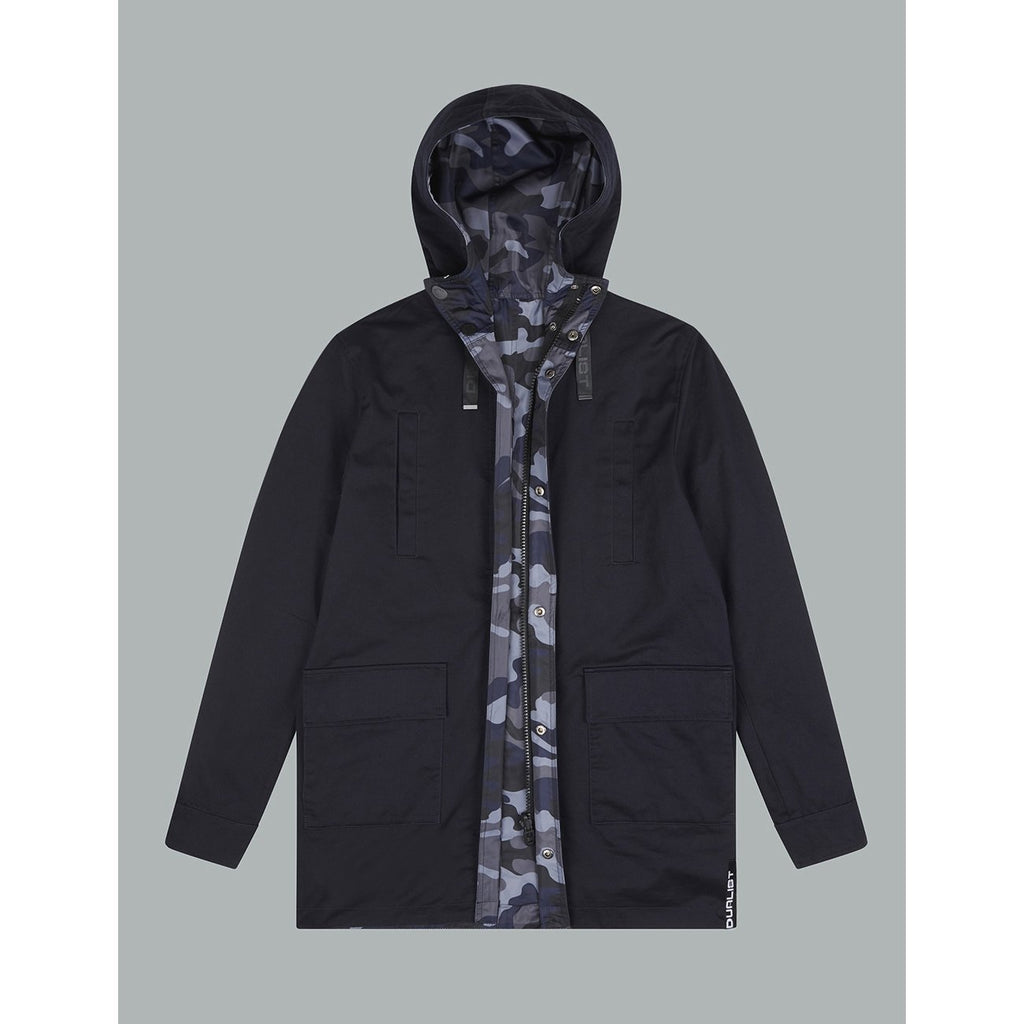 Parka Courte Julien - Blue Camo - Homme - Homme - Dualist - The Bradery