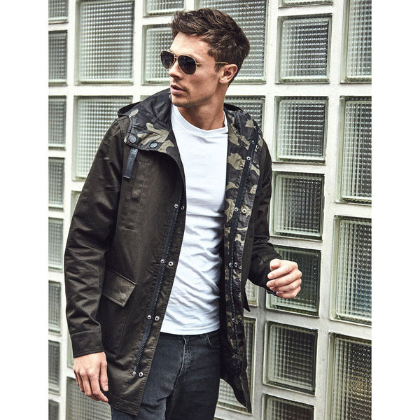 Parka Courte Julien - Green Camo - Homme - Homme - Dualist - The Bradery