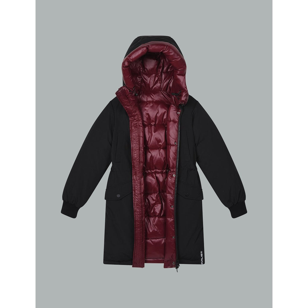 Parka Mi-Longue Jane - Burgundy - Femme - Femme - Dualist - The Bradery